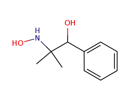 Molecular Structure of 68385-34-2 (2-(hydroxyamino)-2-methyl-1-phenylpropan-1-ol)