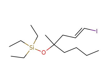 Silane, triethyl[[1-(3-iodo-2-propenyl)-1-methylpentyl]oxy]-, (E)-