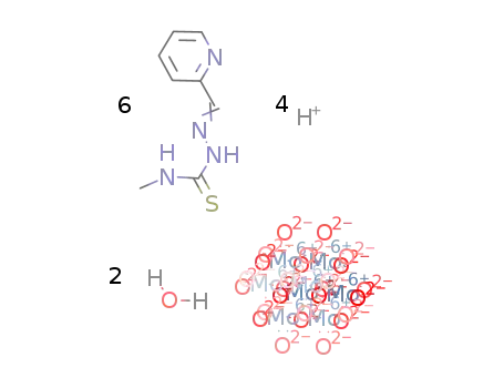 (C6H4NCHN2HCSNHCH3)4(pyridine-2-carboxaldehyde N4-methylthiosemicarbazone)2(β-octamolybdate)*2H2O