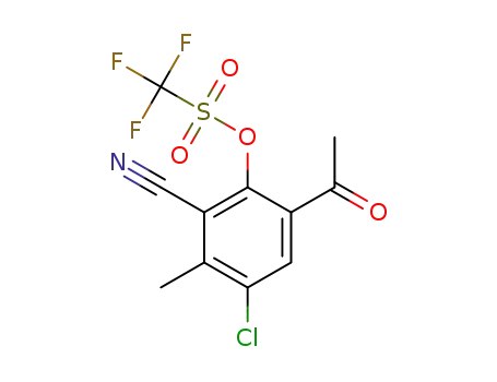 6-acetyl-4-chloro-2-cyano-3-methylphenyl trifluoromethanesulfonate