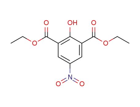 Molecular Structure of 72078-90-1 (1,3-Benzenedicarboxylic acid, 2-hydroxy-5-nitro-, diethyl ester)