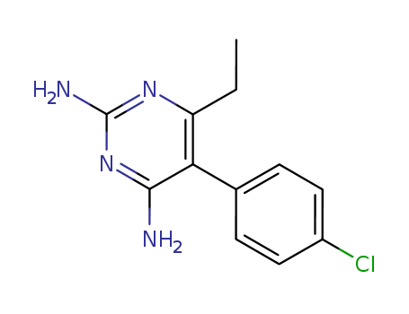 2,4-Pyrimidinediamine,5-(4-chlorophenyl)-6-ethyl-(58-14-0)
