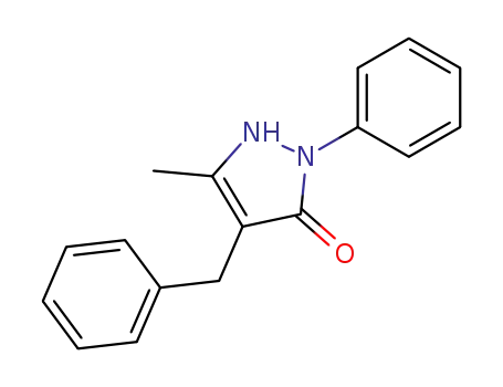 4-benzyl-5-methyl-2-phenyl-1,2-dihydro-pyrazol-3-one