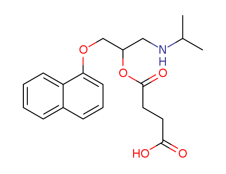 Butanedioic acid,1-[1-[[(1-methylethyl)amino]methyl]-2-(1-naphthalenyloxy)ethyl] ester
