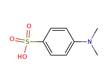 Molecular Structure of 121-58-4 (4-(dimethylamino)benzenesulphonic acid)