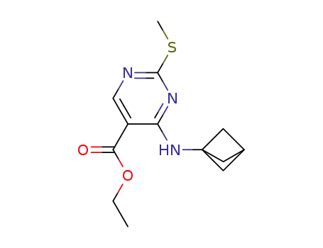 ethyl 4-(bicyclo[1.1.1]pentan-1-ylamino)-2-(methylthio)pyrimidine-5-carboxylate