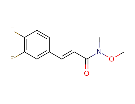 (E)-3-(3,4-difluorophenyl)-N-methoxy-N-methyl-prop-2-enamide