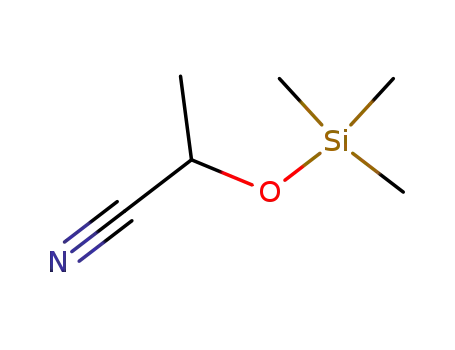 Molecular Structure of 41309-99-3 (Propanenitrile, 2-[(trimethylsilyl)oxy]-)