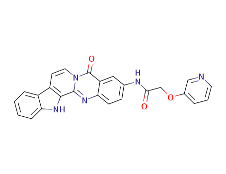 3-(2-(pyridin-3-yloxy)-acetamino)-7,8-dehydrorutaecarpine