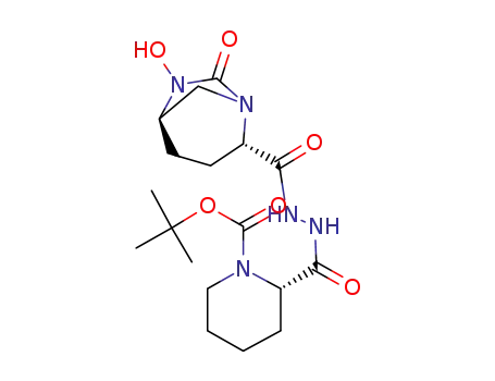 tert-butyl (2S)-2-[(2-{[(2S,5R)-6-hydroxy-7-oxo-1,6-diazabicyclo[3.2.1]oct-2-yl]carbonyl}hydrazinyl)carbonyl]piperidine-1-carboxylate