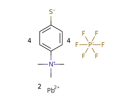 [Pb(4-(trimethylammonio)benzenethiolate)2]2(PF6)4