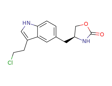 4-(S)-[3-(2-chloroethyl)-1H-indol-5-ylmethyl]oxazolidin-2-one