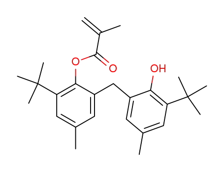 2-t-butyl-6-[1-(3-t-butyl-2-hydroxy-5-methylphenyl)ethyl]-4-methylphenyl acrylate