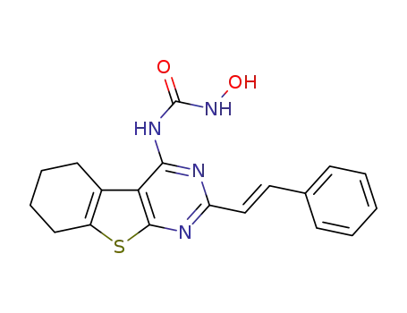 (E)-1-hydroxy-3-(2-styryl-5,6,7,8-tetrahydrobenzo[4,5]thieno[2,3-d]pyrimidin-4-yl)urea