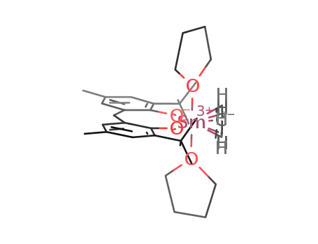 (C5H5)Sm(2,2′-methylene-bis(6-tert-butyl-4-methylphenolate))(THF)2