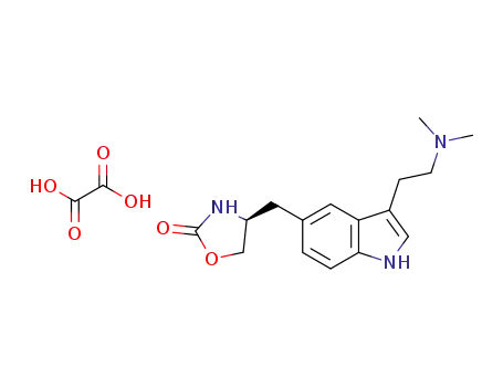 (S)-dimethyl(2-{5-[(2-oxo-1,3-oxazolidin-4-yl)methyl]-1H-indol-3-yl}ethyl)azanium hydrogen oxalate
