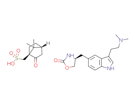 [(S)-dimethyl(2-{5-[(2-oxo-1,3-oxazolidin-4-yl)methyl]-1H-indol-3-yl}ethyl)azanium (S,R)-{2-hydroxy-7,7-dimethylbicyclo[2.2.1]heptan-1-yl}methanesulfonate]
