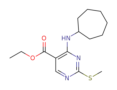 ethyl 4-(cycloheptylamino)-2-(methylsulfanyl)pyrimidine-5-carboxylate