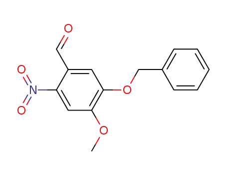 Molecular Structure of 58662-50-3 (5-Benzyloxy-4-methoxy-2-nitrobenzaldehyde)