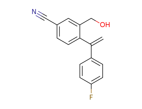 4-(1-(4-fluorophenyl)vinyl)-3-(hydroxymethyl)benzonitrile