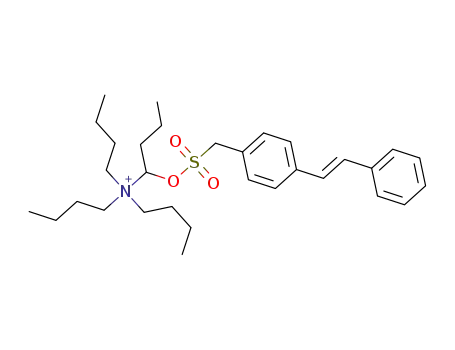 N,N,N-tributyl-1-butanaminium {4-[(E)-2-phenylethenyl]phenyl}methanesulfonate