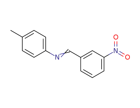Molecular Structure of 17064-95-8 (4-methyl-N-[(E)-(3-nitrophenyl)methylidene]aniline)