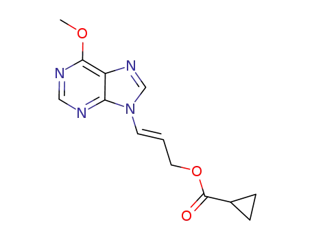 (E)-3-(6-methoxy-9H-purin-9-yl)allyl cyclopropanecarboxylate