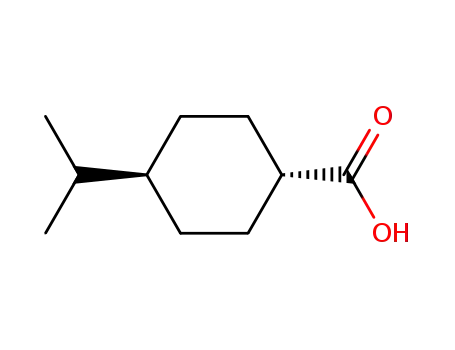Molecular Structure of 7077-05-6 (trans-4-Isopropylcyclohexane carboxylic acid)