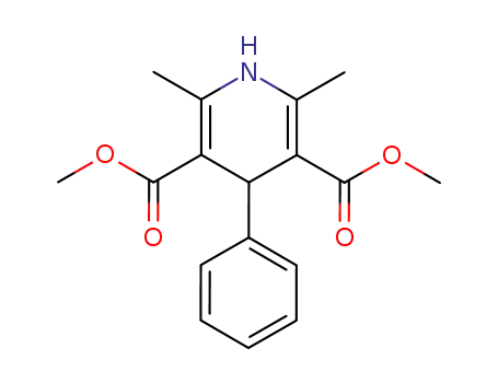 Molecular Structure of 70677-78-0 (1,4-dihydro-2,6-dimethyl-4-phenyl-3,5-pyridinecarboxylic acid dimethyl ester)