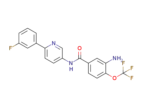 3-amino-N-[6-(3-fluorophenyl)pyridin-3-yl]-4-(trifluoromethoxy)benzamide