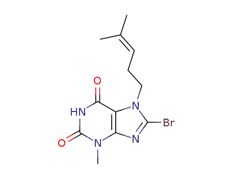 8-bromo-3-methyl-7-(4-methylpent-3-enyl)-1H-purine-2,6(3H,7H)-dione