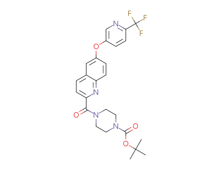 tert-butyl 4-[(6-{[6-(trifluoromethyl)pyridin-3-yl]oxy}quinolin-2-yl)carbonyl]piperazine-1-carboxylate