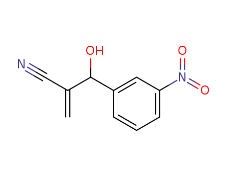 Molecular Structure of 22056-06-0 (Benzenepropanenitrile, b-hydroxy-a-methylene-3-nitro-)