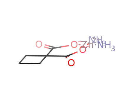 cyclobutane-1,1-dicarboxylatodiammine zinc(II)