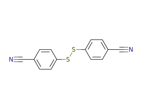 Molecular Structure of 6339-51-1 (4-[(4-cyanophenyl)disulfanyl]benzonitrile)