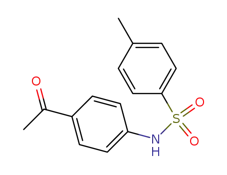 Molecular Structure of 5317-94-2 (N-(4-ACETYL-PHENYL)-4-METHYL-BENZENESULFONAMIDE)