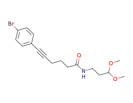N-(3,3-dimethoxypropyl)-6-(4-bromophenyl)hex-5-ynamide