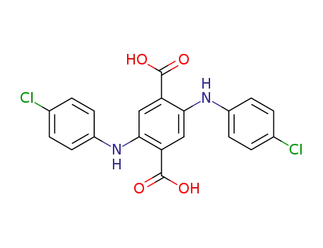 Molecular Structure of 41680-76-6 (2,5-bis(4-chlorophenylamino)terephthalic acid)