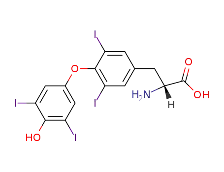 Molecular Structure of 51-49-0 (D-Thyroxine)