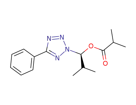 (S)-2-methyl-1-(5-phenyl-2H-tetrazol-2-yl)propyl isobutyrate
