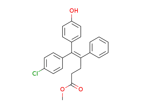 (E)-methyl 5-(4-chlorophenyl)-5-(4-hydroxyphenyl)-4-phenylpent-4-enoate