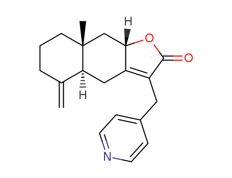 (4aS,8aR,9aS)-8a-methyl-5-methylidene-3-[(pyridin-4-yl)methyl]-4a,5,6,7,8,8a,9,9a-octahydronaphtho[2,3-b]furan-2(4H)-one