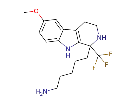 5-(6-methoxy-1-(trifluoromethyl)-2,3,4,9-tetrahydro-1H-pyrido[3,4-b]indol-1-yl)pentan-1-amine
