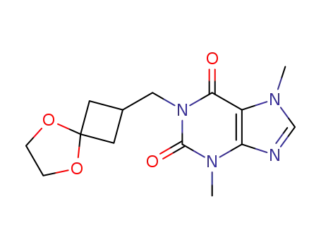 1-(5,8-dioxa-spiro[3,4]octane-2-ylmethyl)-3,7-dimethyl-1H-purine-2,6(3H,7H)dione