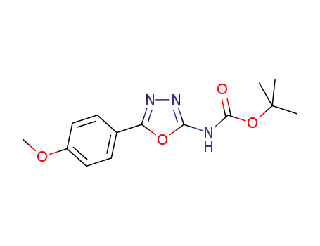 tert-butoxycarbonylamino-5-(4-methoxyphenyl)-1,3,4-oxadiazole