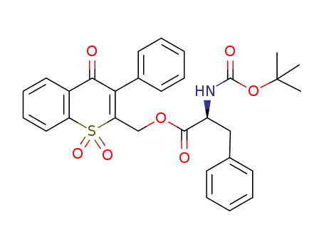 (S)-(1,1-dioxido-4-oxo-3-phenyl-4H-thiochromen-2-yl)methyl 2-((tert-butoxycarbonyl)amino)-3-phenylpropanoate