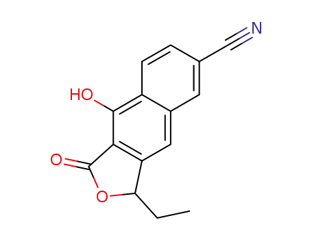3-ethyl-9-hydroxy-1-oxo-1,3-dihydronaphtho[2,3-c]furan-6-carbonitrile