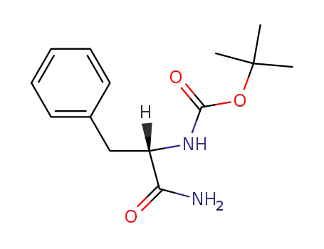 Molecular Structure of 88463-18-7 (Carbamic acid, [2-amino-2-oxo-1-(phenylmethyl)ethyl]-,
1,1-dimethylethyl ester)