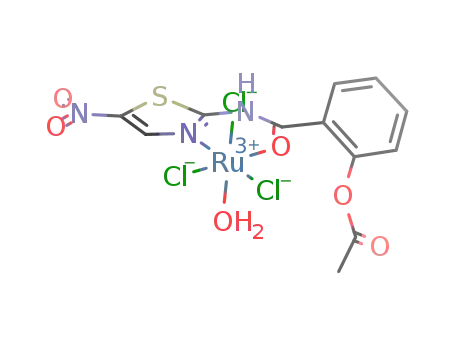 Ru(nitazoxanide)Cl3(OH2)