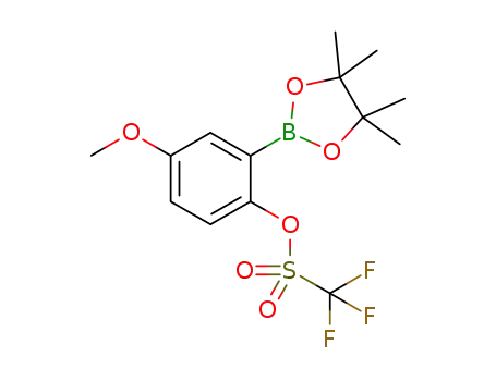 4-methoxy-2-(4,4,5,5-tetramethyl-1,3,2-dioxaborolan-2-yl)phenyl triflate